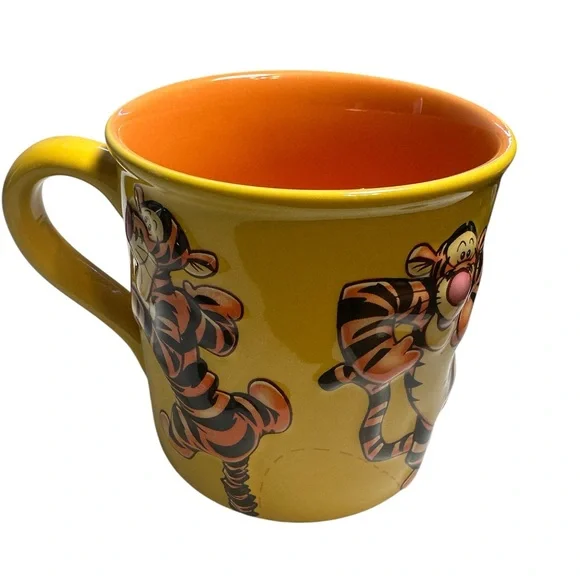 Disney Store Tigger Mug Winnie The Pooh Yellow Orange Cup - Picture 5 of 11